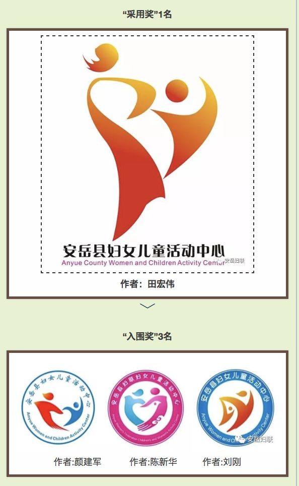 安岳县"妇女儿童活动中心""妇女儿童之家"logo征集结果揭晓