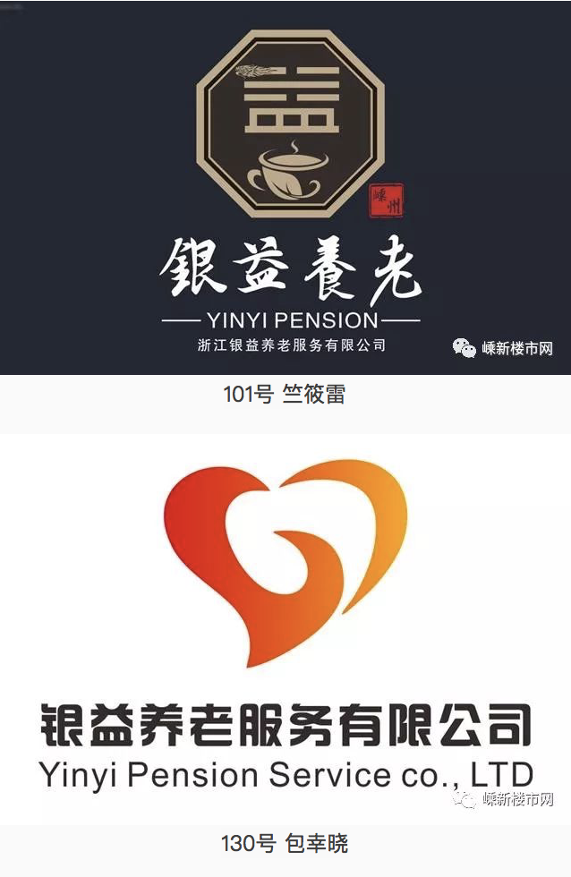 浙江银益养老服务有限公司诚征标志(logo)微信投票评选获奖者公示